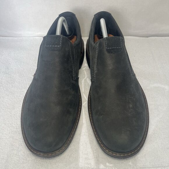 Ecco Turn GTX Slip On Loafers Comfort Shoes Leather Goretex Gray Men 9 - Picture 2 of 7